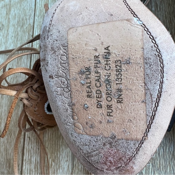 Sam Edelman Sandals Yates Tribal Beaded Wraparound High Heel Black & Soft Saddle - Picture 15 of 16